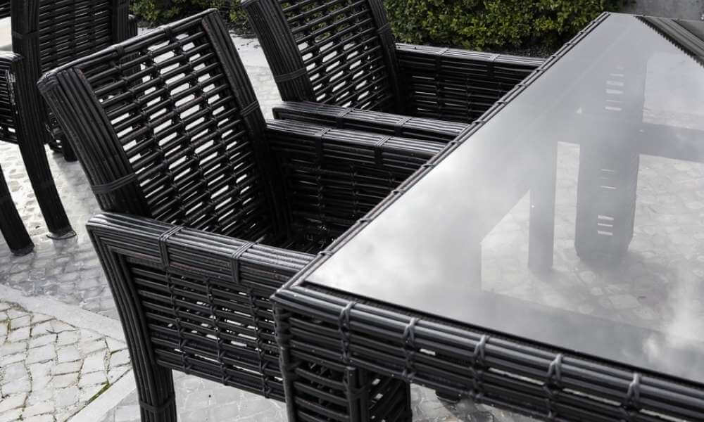 Glass Patio Clean Outdoor Furniture