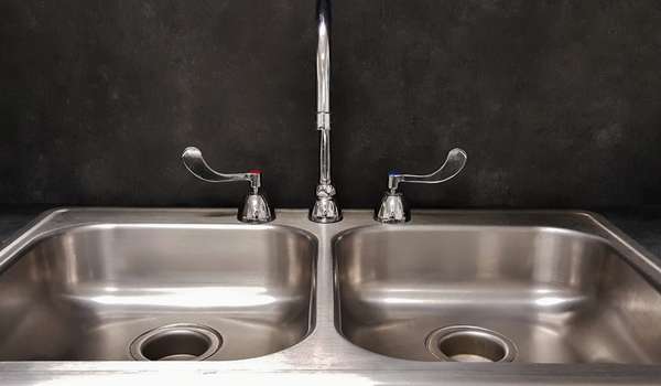 Faucet installation Double Kitchen Sink