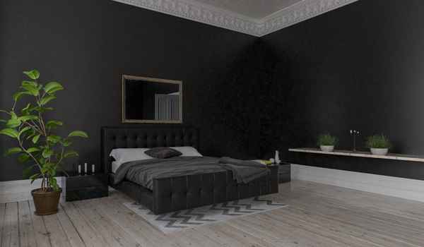 Royal Black Aesthetic Bedroom Room 