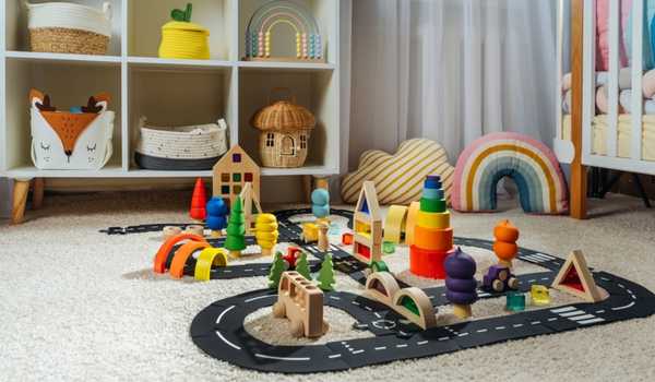 Build In A Children’s Playroom Toys In Living Room